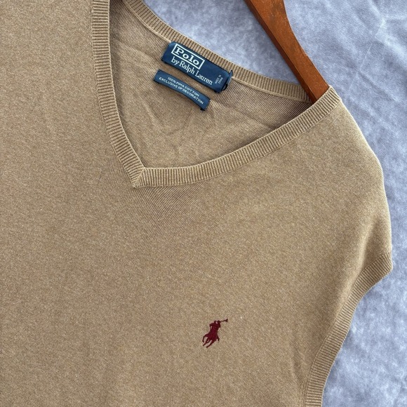 Polo Ralph Lauren Other - VTG Polo Ralph Lauren Vest Mens 2XLT Brown Pima Cotton Golf